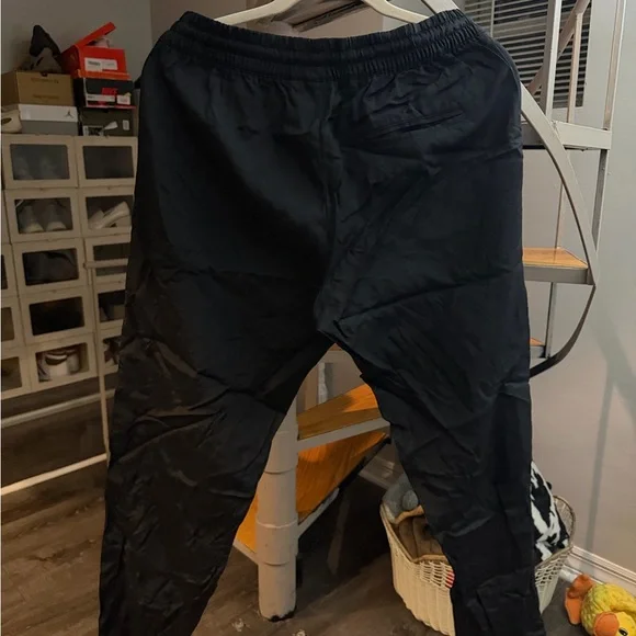 Adidas Black Joggers with White Logo - Picture 3 of 3